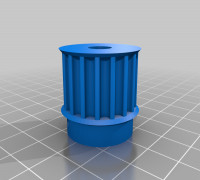 My Customized Parametric Pulley Library - Customizer Optimized 3D model