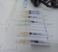 1ml and 2ml syringe angled syringe holders 3D model
