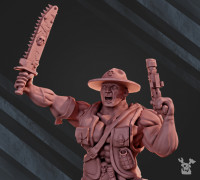 Jungle Fighters Commander 3D model