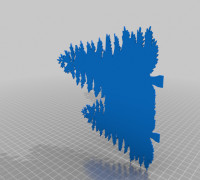 Winter diorama 3D model