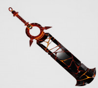 Cracked Sword 3D model