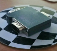 DB9 Y ADAPTER RIGHT ANGLE 3D model