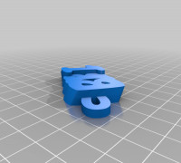 My Customized iamburny's v2  Text - Name Keyring / Keyfob 3D model