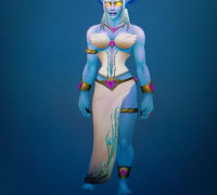 Azshara elf 3D model