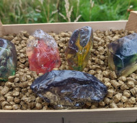 Pokemon Evolution Stones (Gen1) 3D model