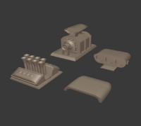 Gaslands Engine Set 3D model