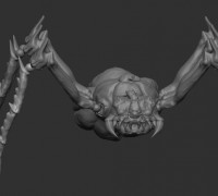 halloween Spider Pumpkin 3D model