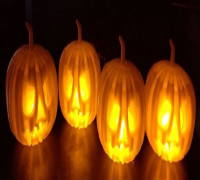 Halloween Pumpkin Tea Light 3D model