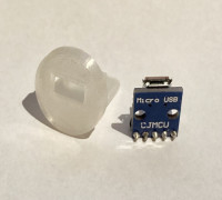 USB Mini panel mount 3D model