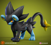 luxray pokemon 3D model