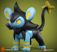 luxio pokemon 3D model