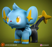 shinx pokemon 3D model
