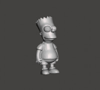 BART SIMPSON VINTAGE BOOTLEG 3D model
