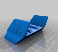 PS4 Pro Vertical Stand with PS Logo 3D model