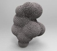 voronoi buble 4 bubbles 3D model