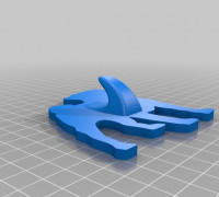 Pug Wall Hanger - version 1 3D model