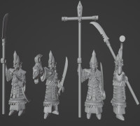 Dark Elf Spearmen 3D model