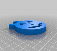 Pumpkin Keychain 3D model