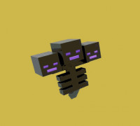 Wither minecraft 3D model