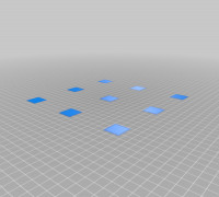 My Customized Bed Leveling Calibration Test Object (Parametric) 3D model