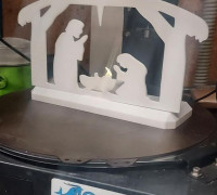 christmas crib lamp 3D model