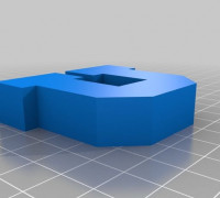 Utah Block U and Block U keychain 3D model