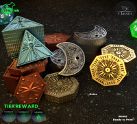 Fantasy Coins - Props 3D model