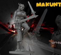 TABLETOP RPG ROLE-PLAYING GAME WARRIOR 3D model