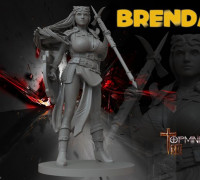 TABLETOP RPG ROLE-PLAYING GAME WARRIOR 3D model