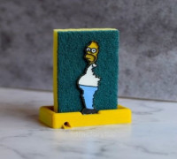 Homer Sponge Holder 3D model