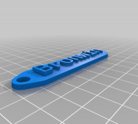 My Customized key chain tag 3D model