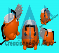 Pochitra Chainsaw Man Mug 3D model