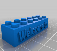 LEGO welcome BRICK 3D model