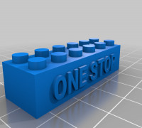 LEGO ONE STOP BRICK 3D model