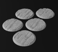 40mm Stone Brick Bases 3D model