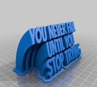 "YOU NEVER FAIL UNTIL YOU STOP TRYING." - ALBERT EINSTEIN - Routinely Nomadic 3D model