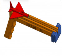 Starter plane for children. 3D model