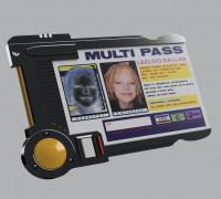 Fifth Element - Dallas Multipass 3D model