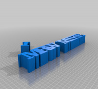My Customized Variable WORD Sculpture 3D model
