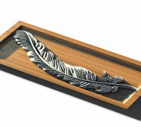 peacock feather 3D model