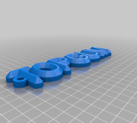 My Customized name keychain 3D model