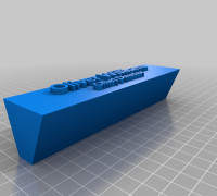 My Customized Nameplate 3D model