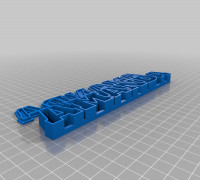 My Customized text box with lid 3D model