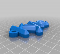 My Customized name keychain 3D model