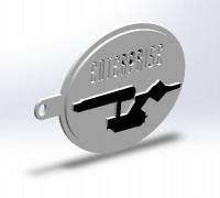 Enterprice Keyring 3D model