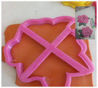 Rose outline cookie cutter 3D model