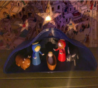 Complete Christmas nativity scene 3D model