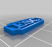 ESC USB Nameplate 3D model