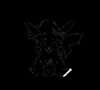 pokemon silhouette keychains 3D model