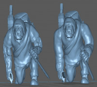 Sneaky Ork assassin 3D model